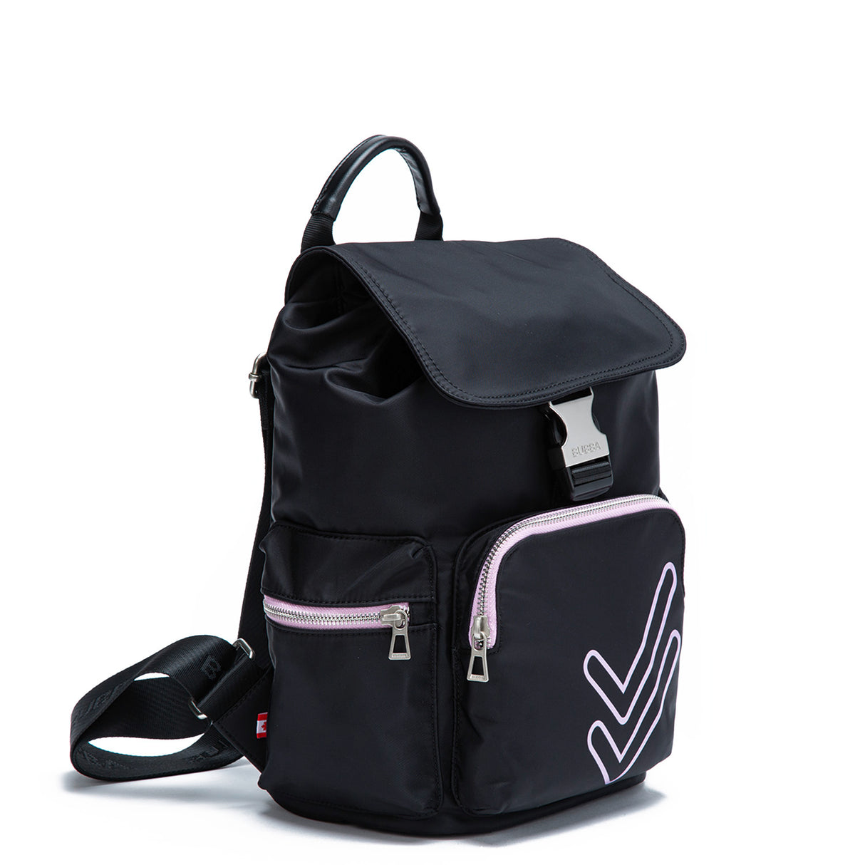 Mochila Charlotte Doble Check Black Bubba Essentials