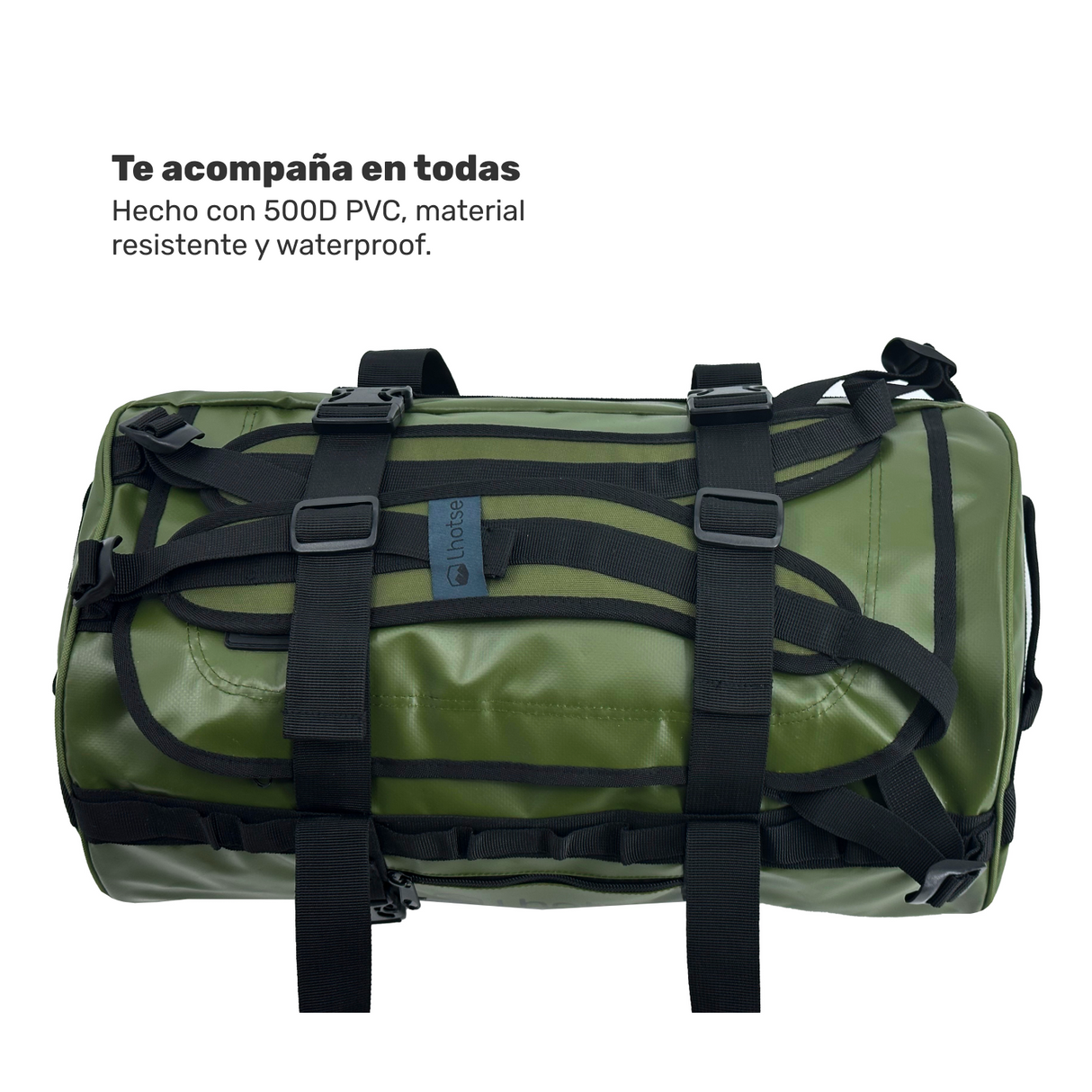 Bolso Deportivo Impermeable Duffel Vinson 30 lts Lhotse Green