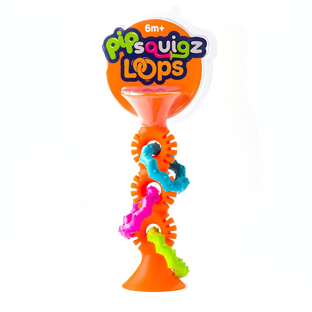 Pipsquigz Loops Naranjo Mordedores Sensoriales FatBrain Toys