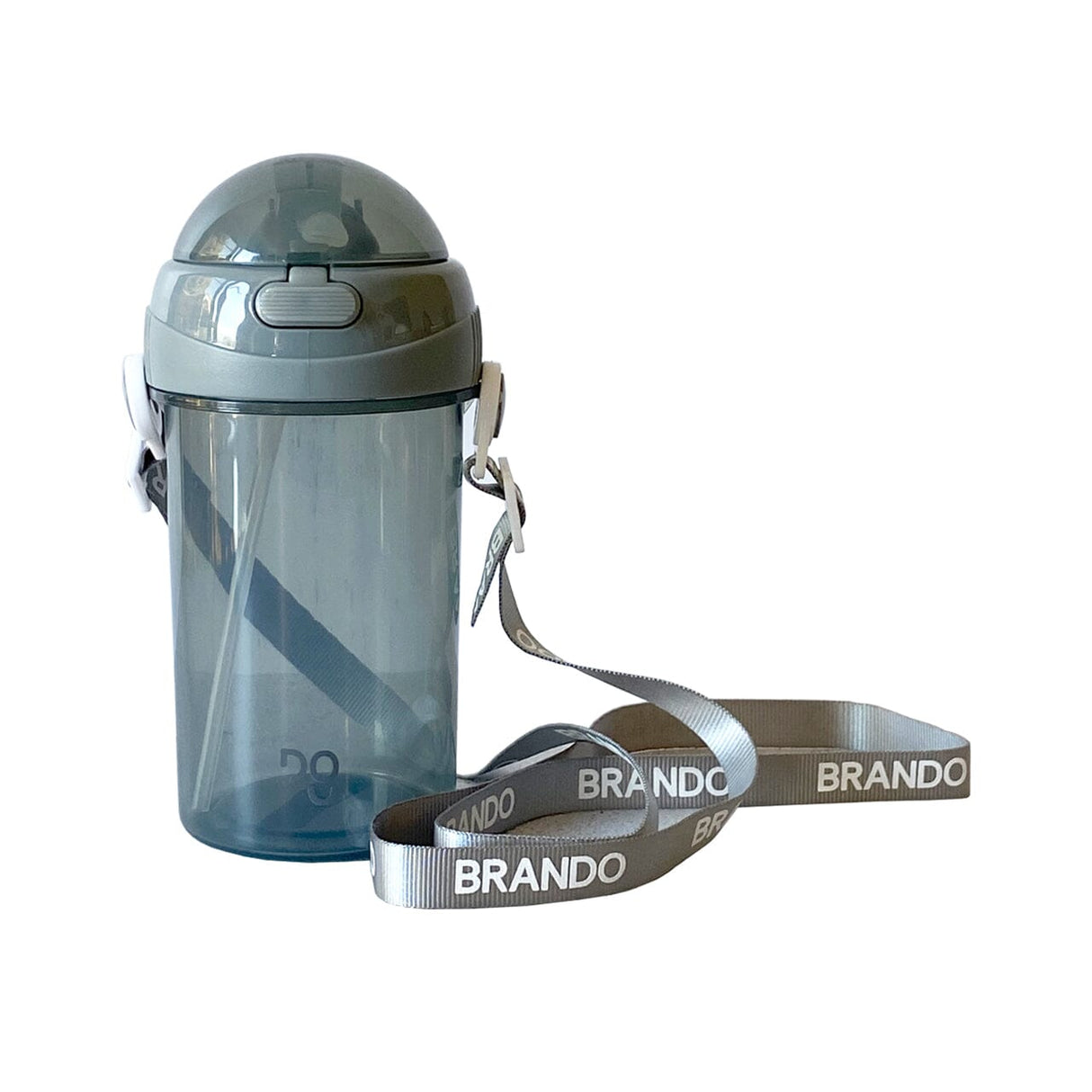 Botella de Agua con Botón Azul Brando