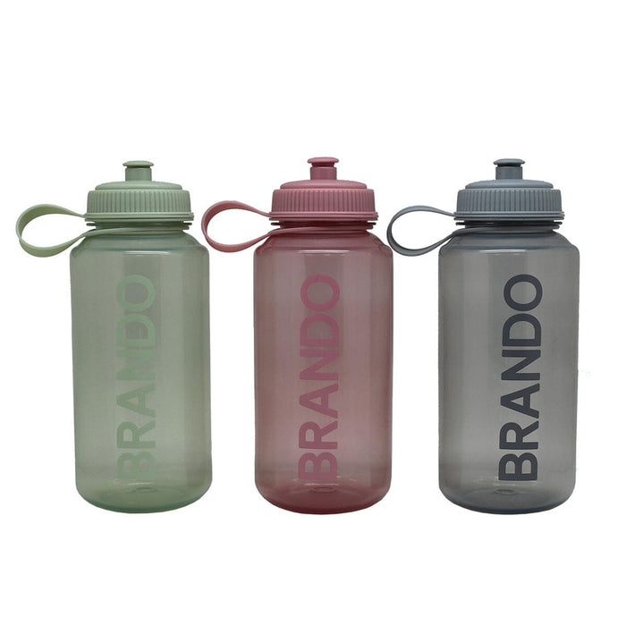 Botella De Agua Reutilizable Bpa Free 1 Litro Gris Brando