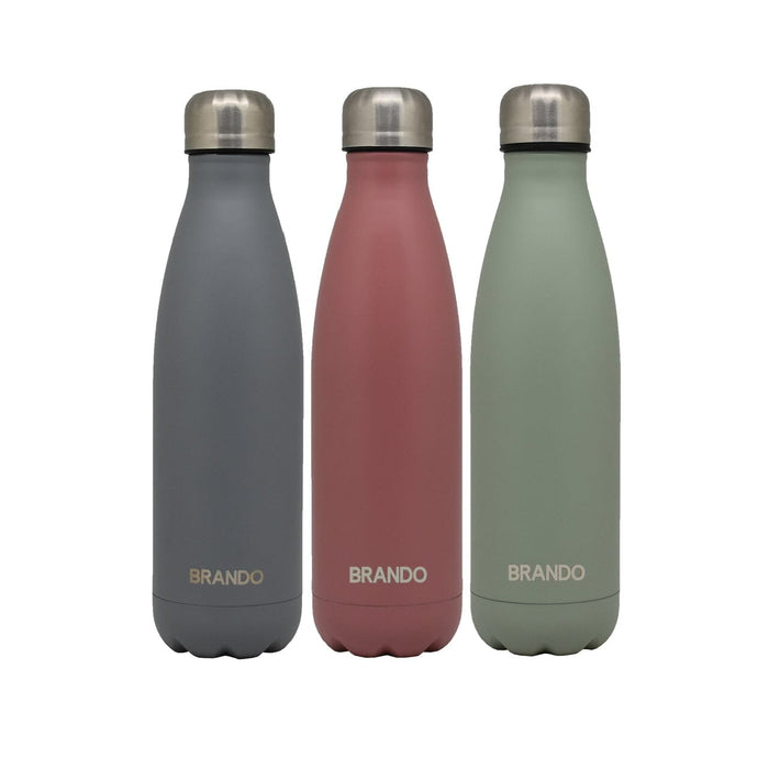 Botella De Agua Térmica 500Ml Gris Brando
