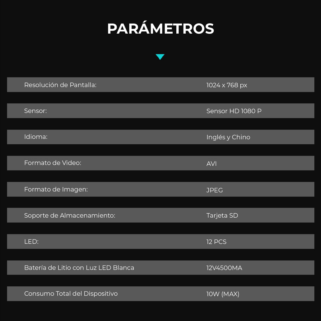 Cámara Inspección de Tuberías Endoscopio Industrial Waterproof H6