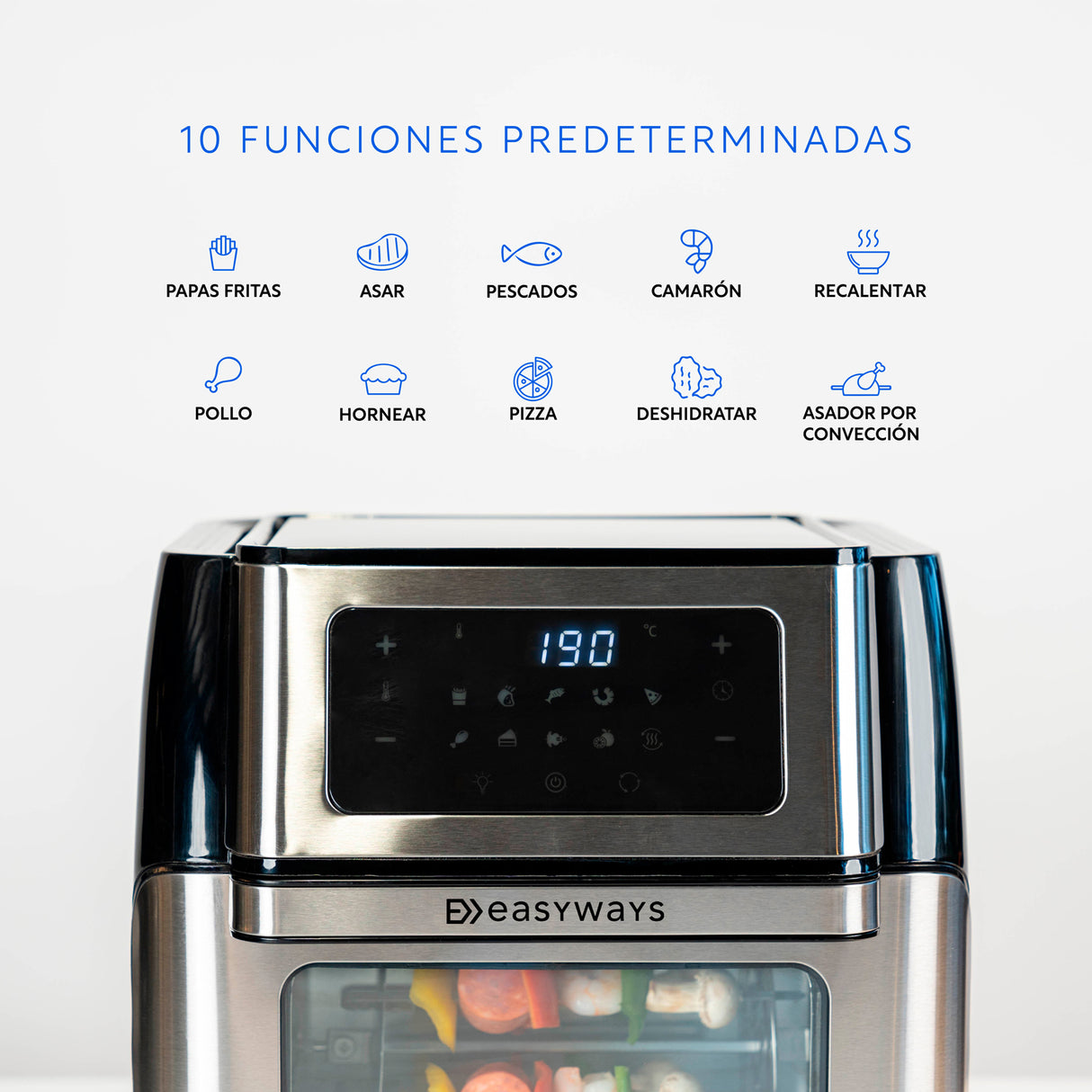 Freidora de Aire Air Fryer Full 10 L EasyWays