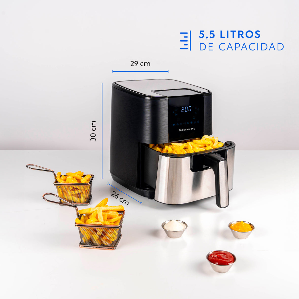 Freidora de aire Air Fryer Chic 5,5 L EasyWays