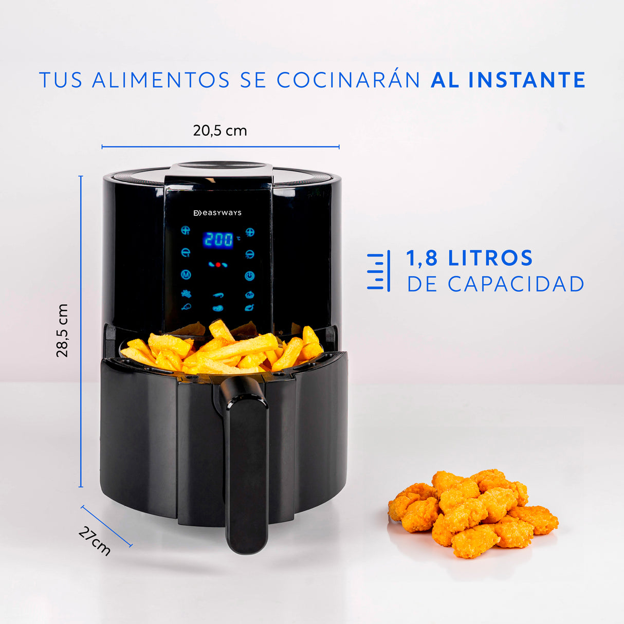 Freidora de Aire Air Fryer Fast 1,8 L EasyWays