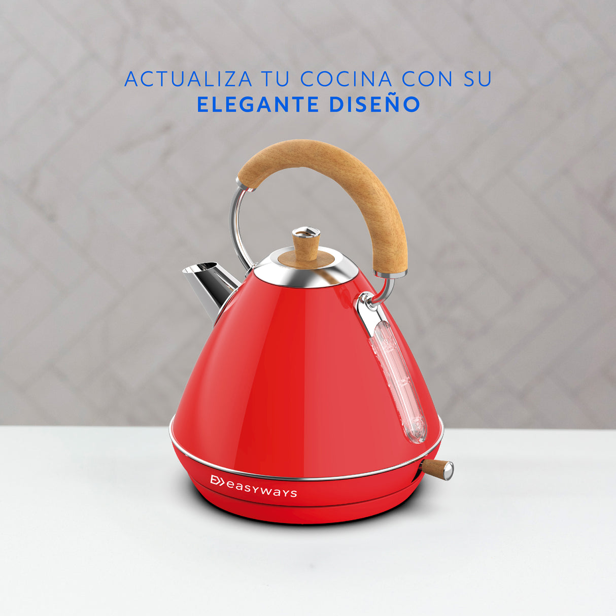 Hervidor Design Rojo 1,7 L EasyWays