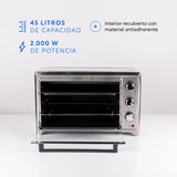 Horno eléctrico Oven Master 45L+Convección y Spiedo Easyways