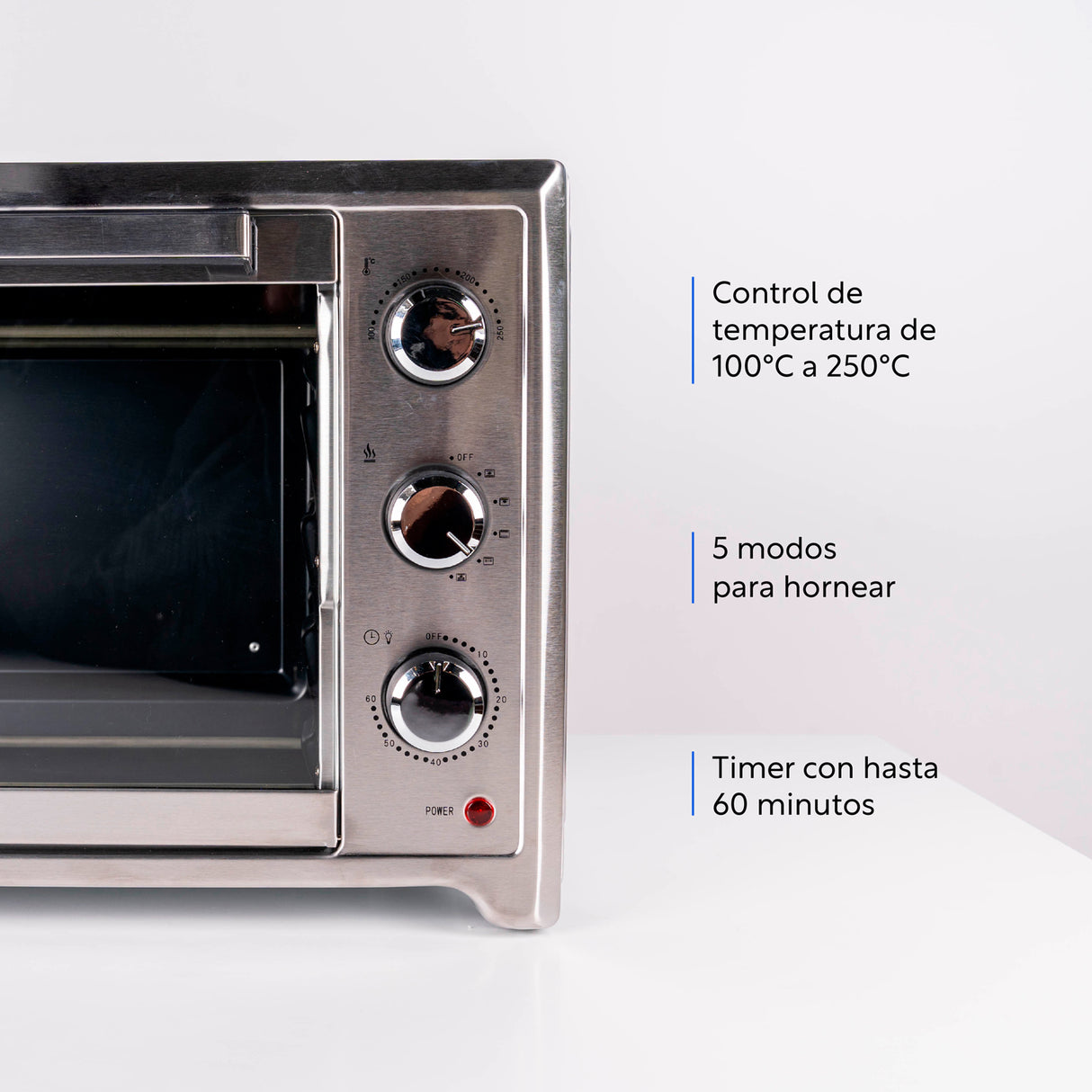 Horno eléctrico Oven Master 45L+Convección y Spiedo Easyways