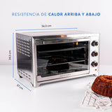 Horno eléctrico Oven Master 45L+Convección y Spiedo Easyways