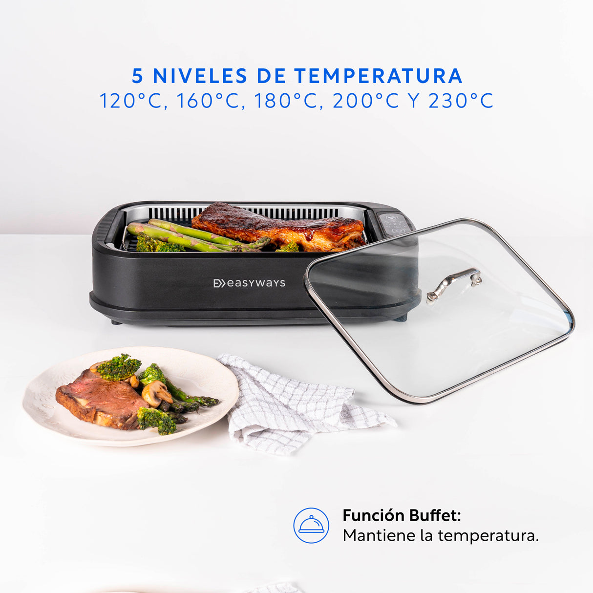 Parrilla Electrica Smokeless Grill Master EasyWays