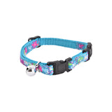 Collar Doble Seguridad Azul Para Gato Mascan