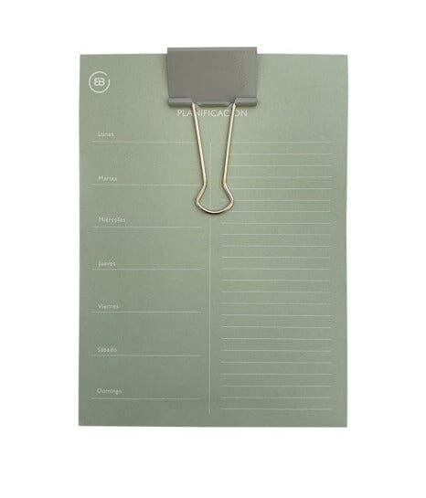Cuaderno Planificador Diario Verde Brando