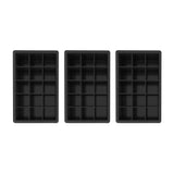 Pack 3 Cubetas de Hielo Silicona 15 Hielos