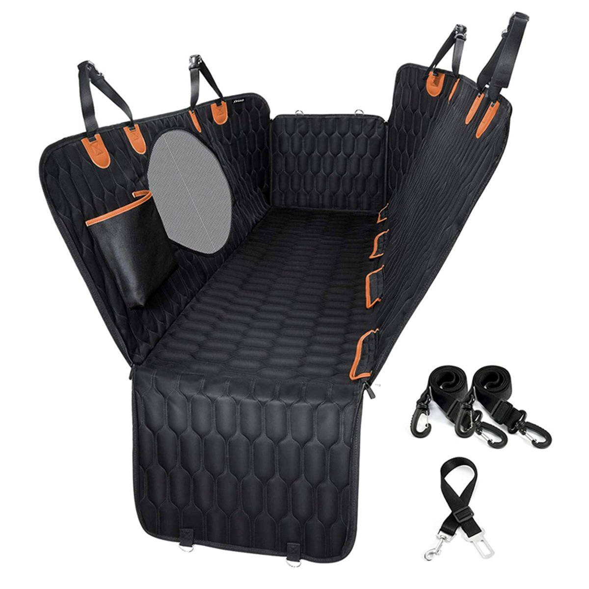 Funda Cubre Asiento de Auto Impermeable Mascotas Negra Xroad