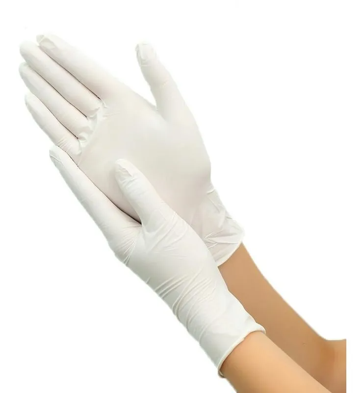 Guantes Latex Médico Blanco X100 Talla L