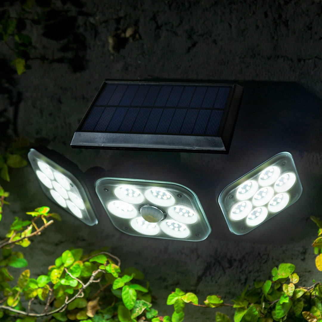 Foco Solar Triple 138 Led Ledzone