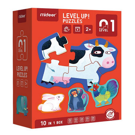 Level Up Puzzles Nivel 1 Animales 10 Puzzles MiDeer