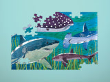 Puzzle 100Pcs Con Aluminio Tiburones Mudpuppy