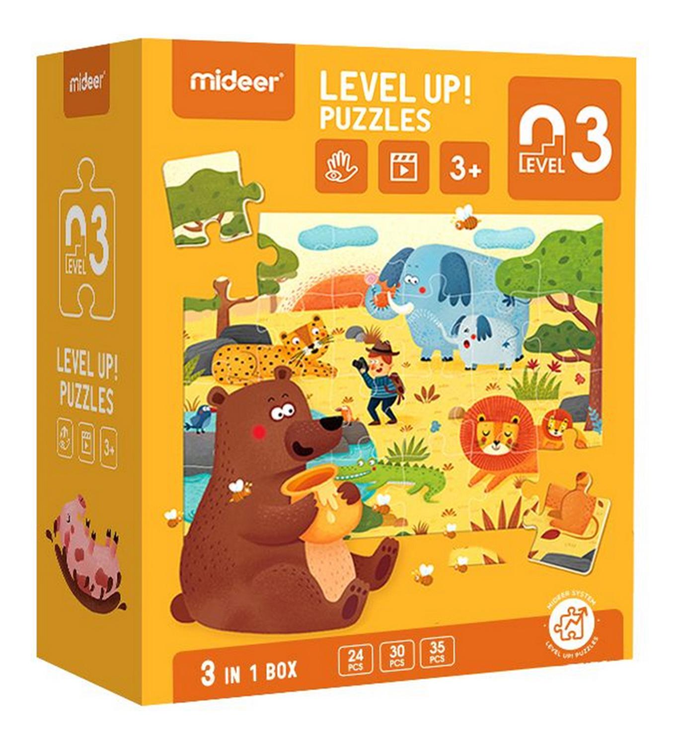Level Up Puzzles Nivel 3 Habitats Naturales 3 Puzzles MiDeer