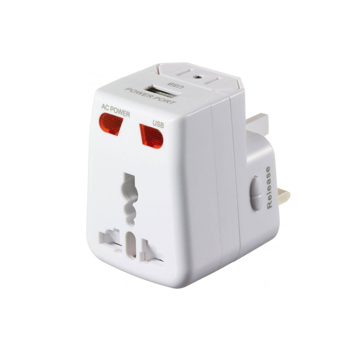 Adaptador De Corriente Universal + 1 Puerto Usb