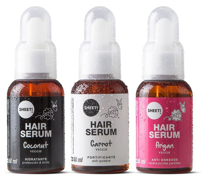 Pack 3 Serums De Coco, Zanahoria Y Argan Sheet