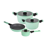 Bateria De Cocina 7 Piezas Soho Mint Kitchenware