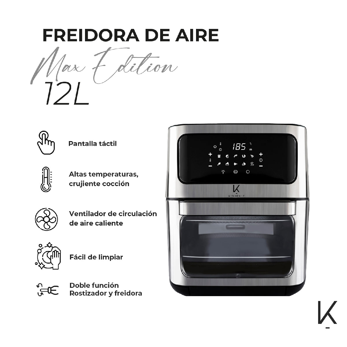 Freidora de Aire Max Edition 12L Kitchen-It