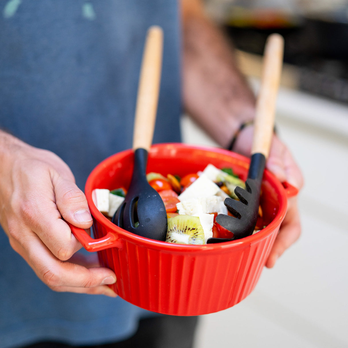 Fuente de Cerámica para Horno Cacerola Olla Roja Simplit