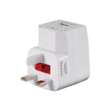 Adaptador De Corriente Universal + 1 Puerto Usb