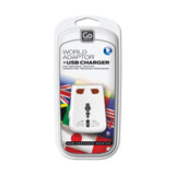 Adaptador De Corriente Universal + 1 Puerto Usb