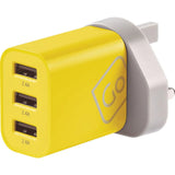 Adaptador Universal Con 3 Puertos Usb-A 2.4A