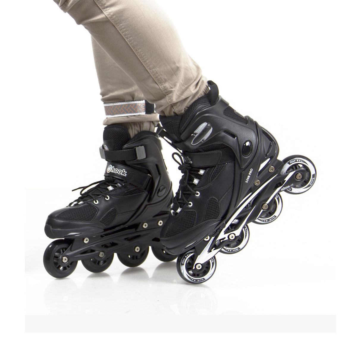 Patin Inline Roller Fitness Pro Adulto Negro Talla L Hook