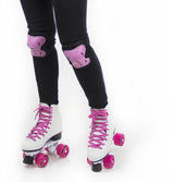 Patin 4 Ruedas Artistico Blanco-Rosa 33 Hook