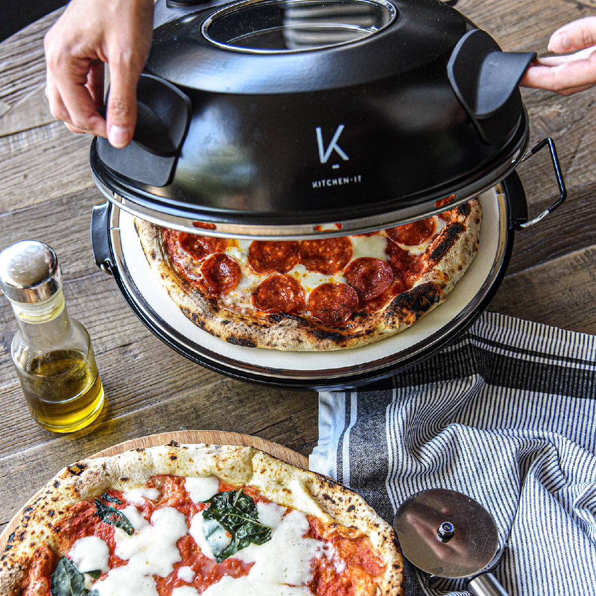 Horno Pizza a la Piedra - Black Edition Kitchen-It