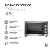 Horno Eléctrico Kitchen-it Silver Series 45L