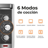 Horno Eléctrico Kitchen-it Silver Series 45L