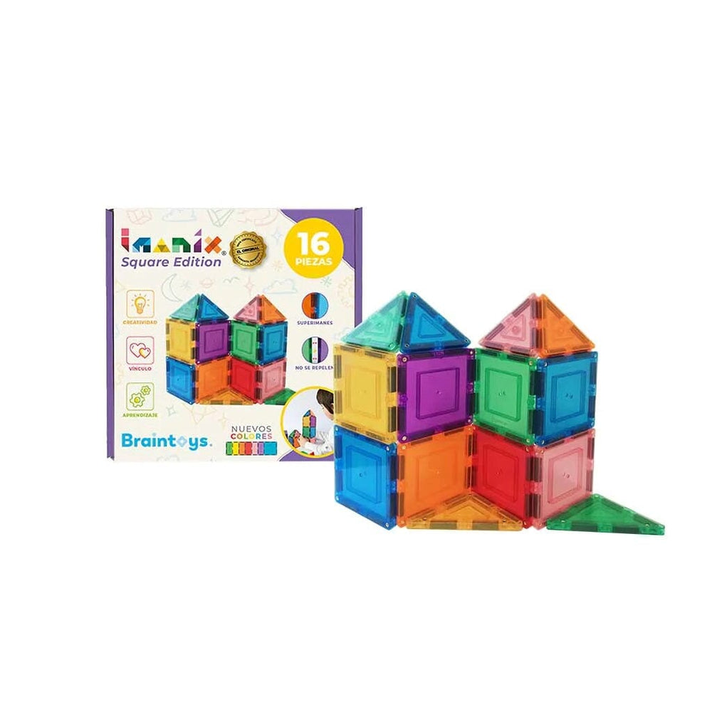 Imanix Juego 16 Piezas Magnéticas Square Edition