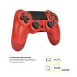 Control Joystick Inalámbrico doble Shock P4 Rojo Levo