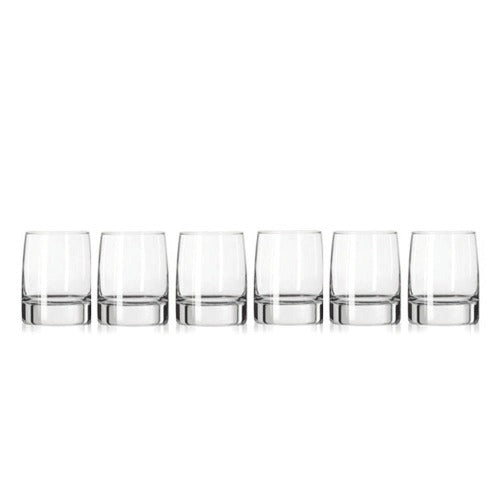 Set 6 Vasos Vibe Rock Vidrio Cortos 355 Ml Libbey