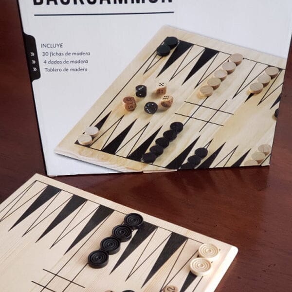 Juego De Mesa Portátil Backgammon Brando