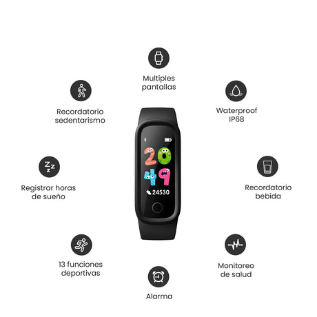 Banda Smartband Lhotse KIDS R01 Black