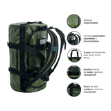 Pack Bolso Duffel Vinson 30 lts Green + Banano impermeable Lhotse