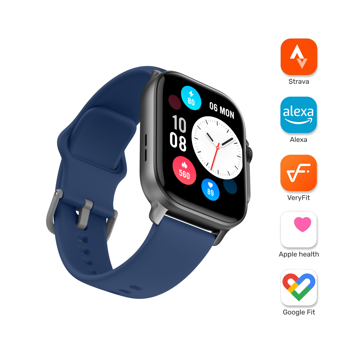 Pack Smartwatch Connect S03 + Audífono RM7 Blue Lhotse