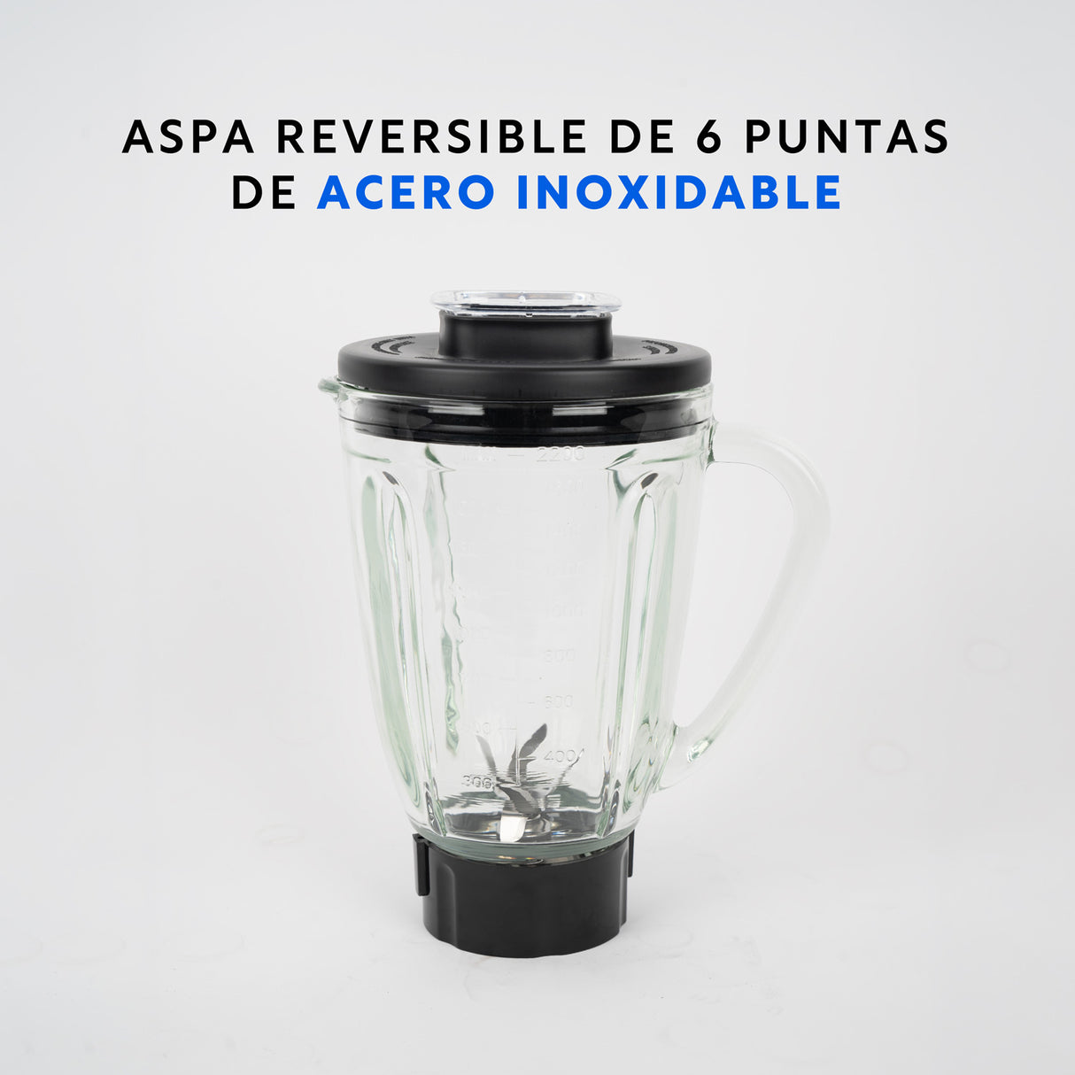 Licuadora Ultra Silver 2,2L + Vaso to go EasyWays