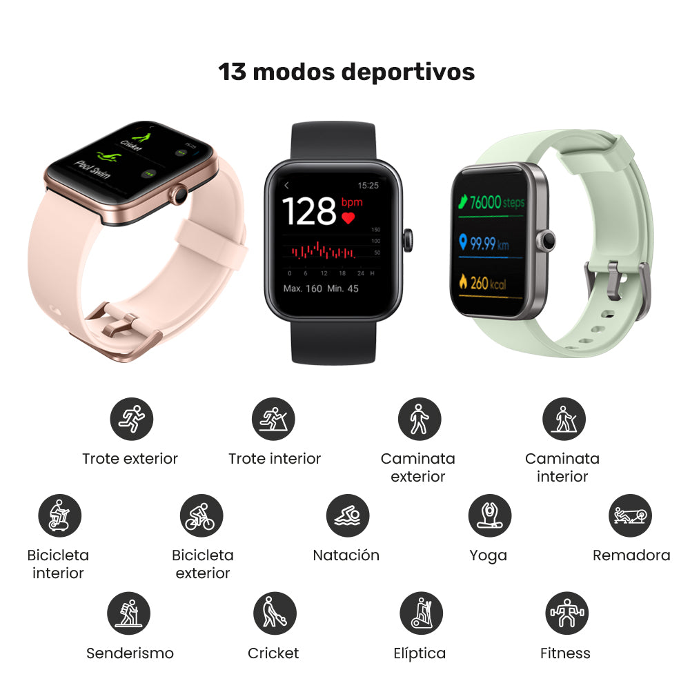 Reloj Smartwatch Lhotse Live 206 42mm Black