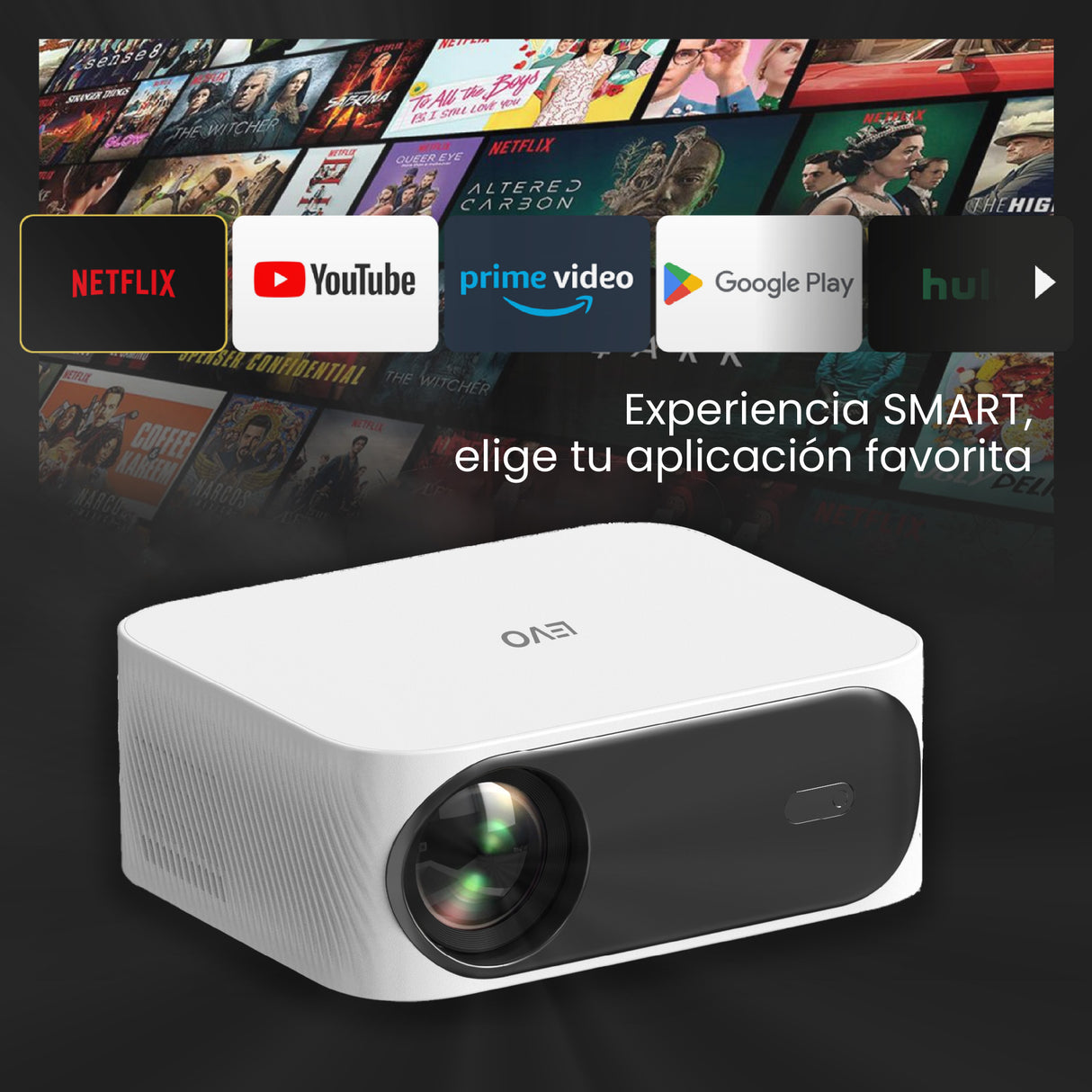 Pack Proyector Orion Full HD + Telón 100" Eléctrico LEVO