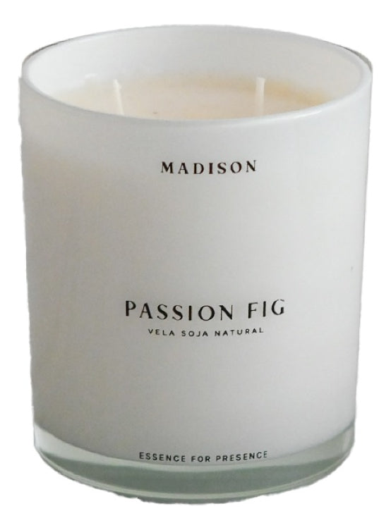 Vela Soja Natural 320 Grms Transparente Passion Fig Madison