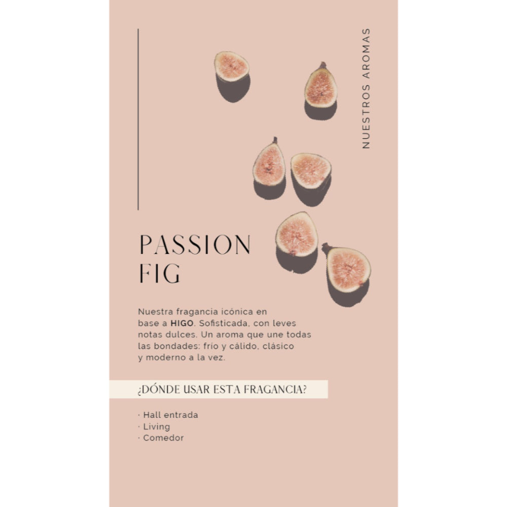 Vela Soja Natural 320 grms Negro Passion Fig Madison