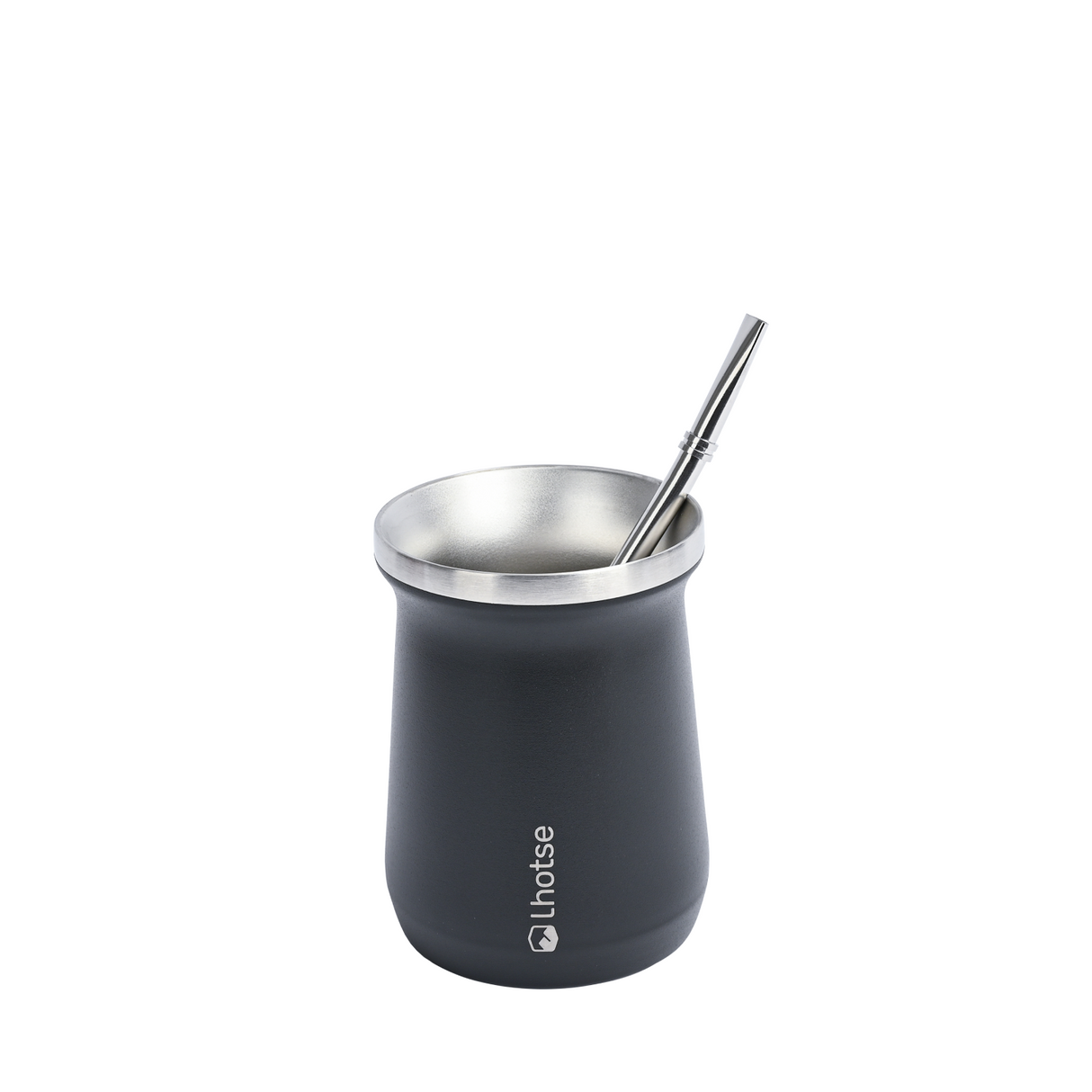 Mate Acero Inoxidable con Bombilla Lhotse Black